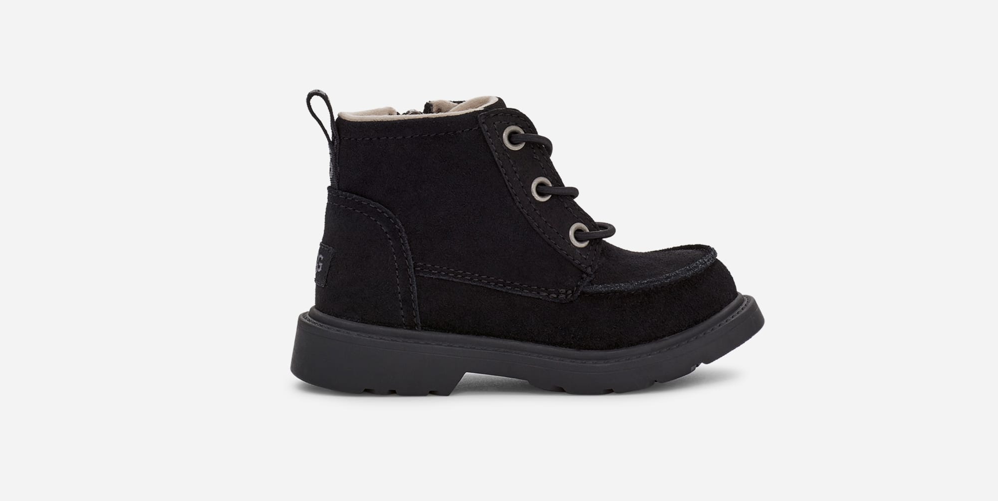 UGG® Chelham Weather Boot for Kids in Black Suede