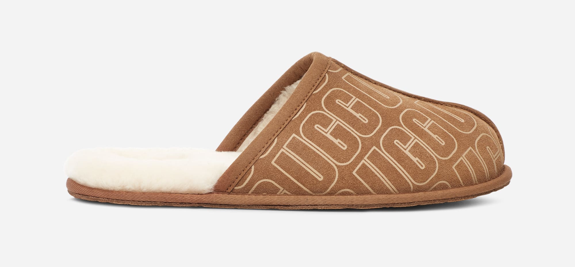 UGG® Scuff Graphic Slipper in Brown