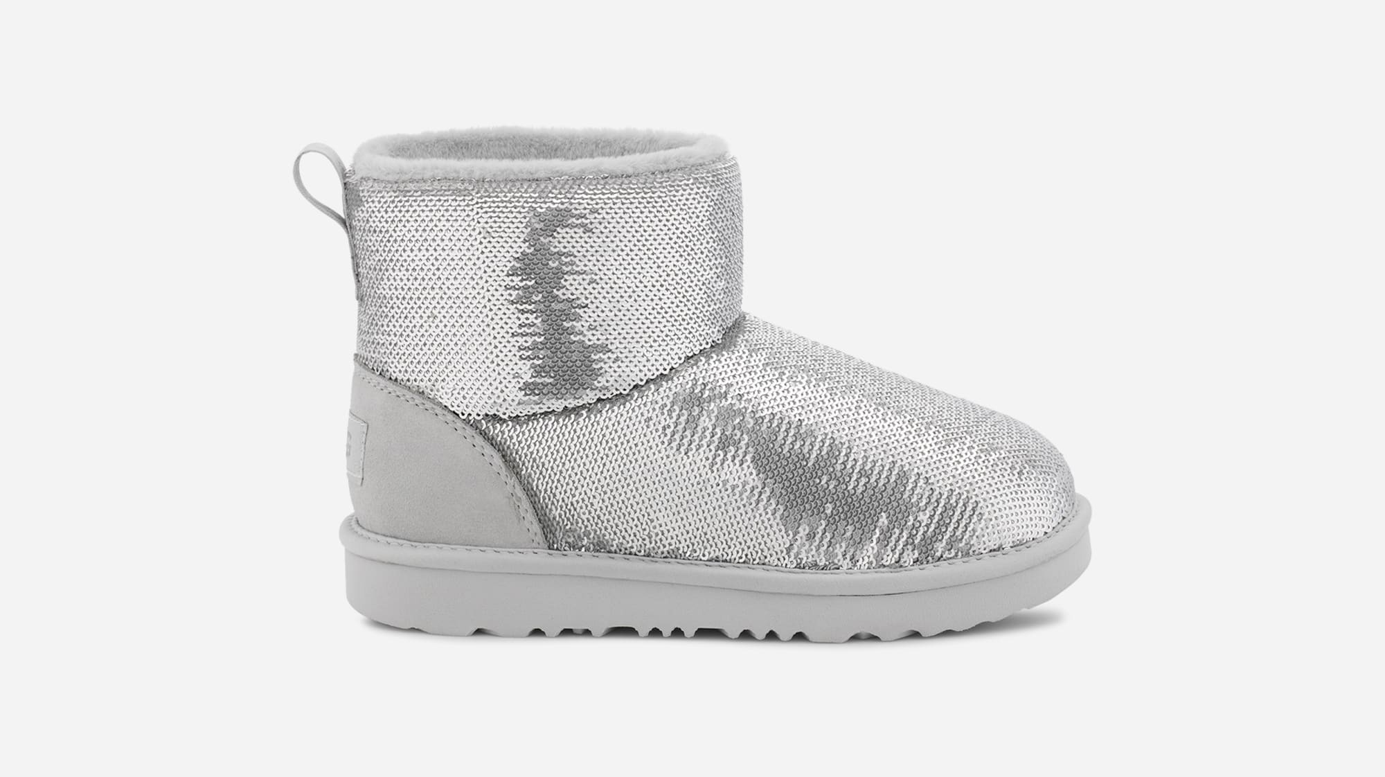 UGG® Classic Mini Mirror Ball Boot in Grey