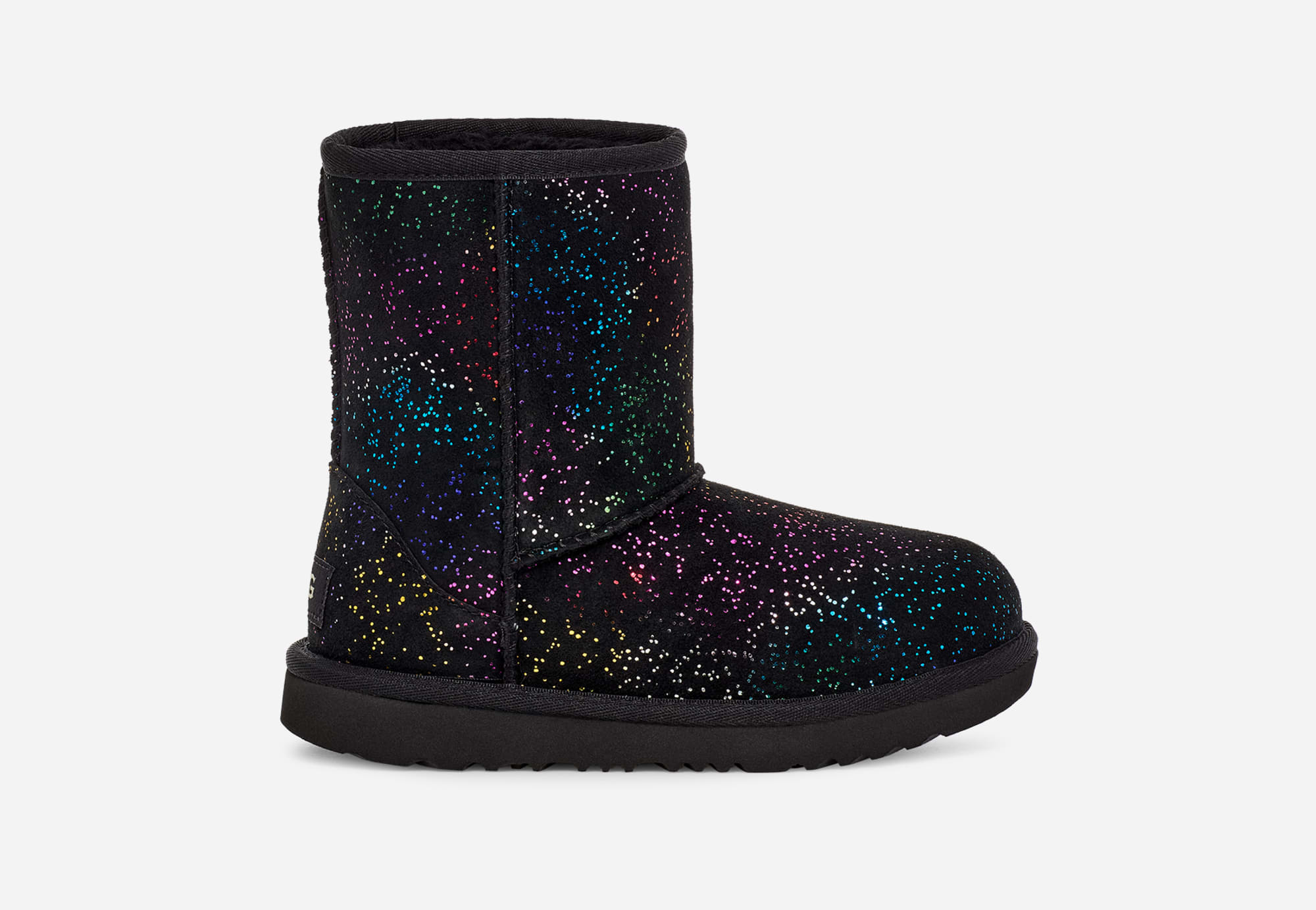 UGG® Classic II Shimmer Sky Boot in Black/Rainbow Metallic