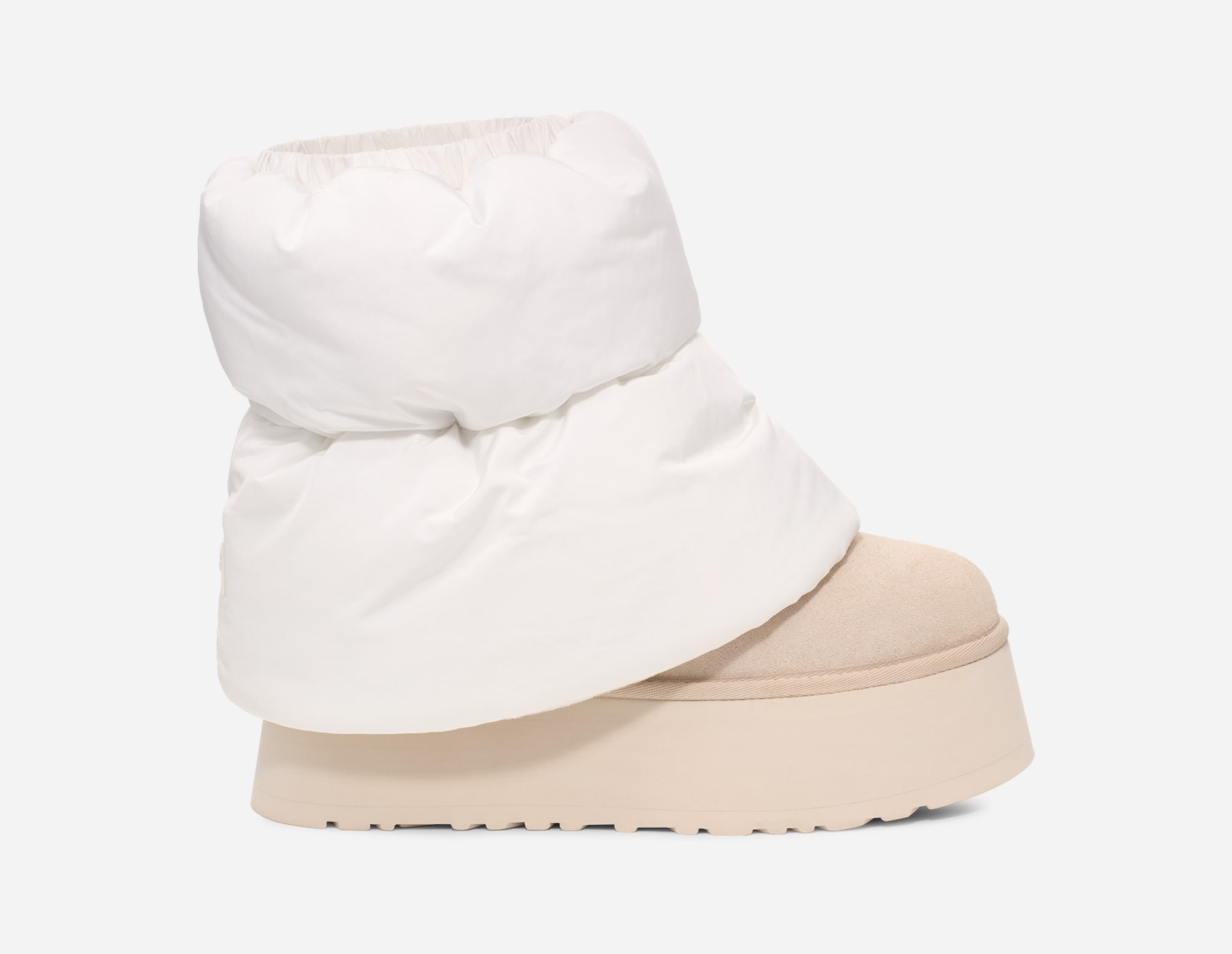 UGG® Classic Mini Dipper Puffer-laars in White