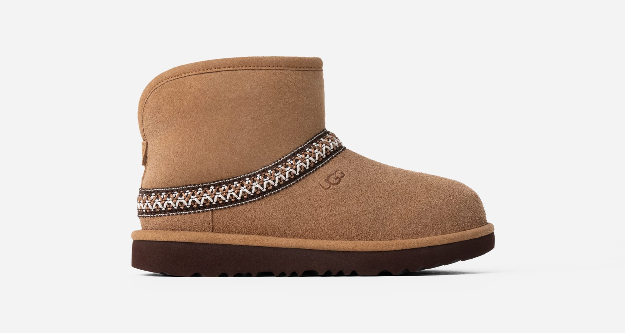 UGG® Classic Mini Crescent-laars voor Grote Kinderen in Brown