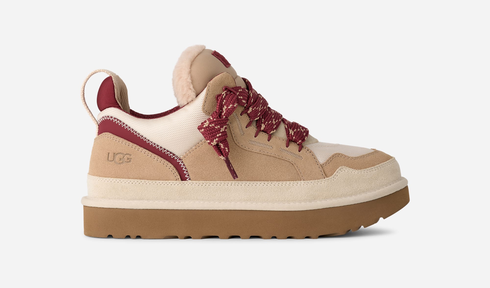UGG® Lowmel Trainer in Driftwood/Biking Red