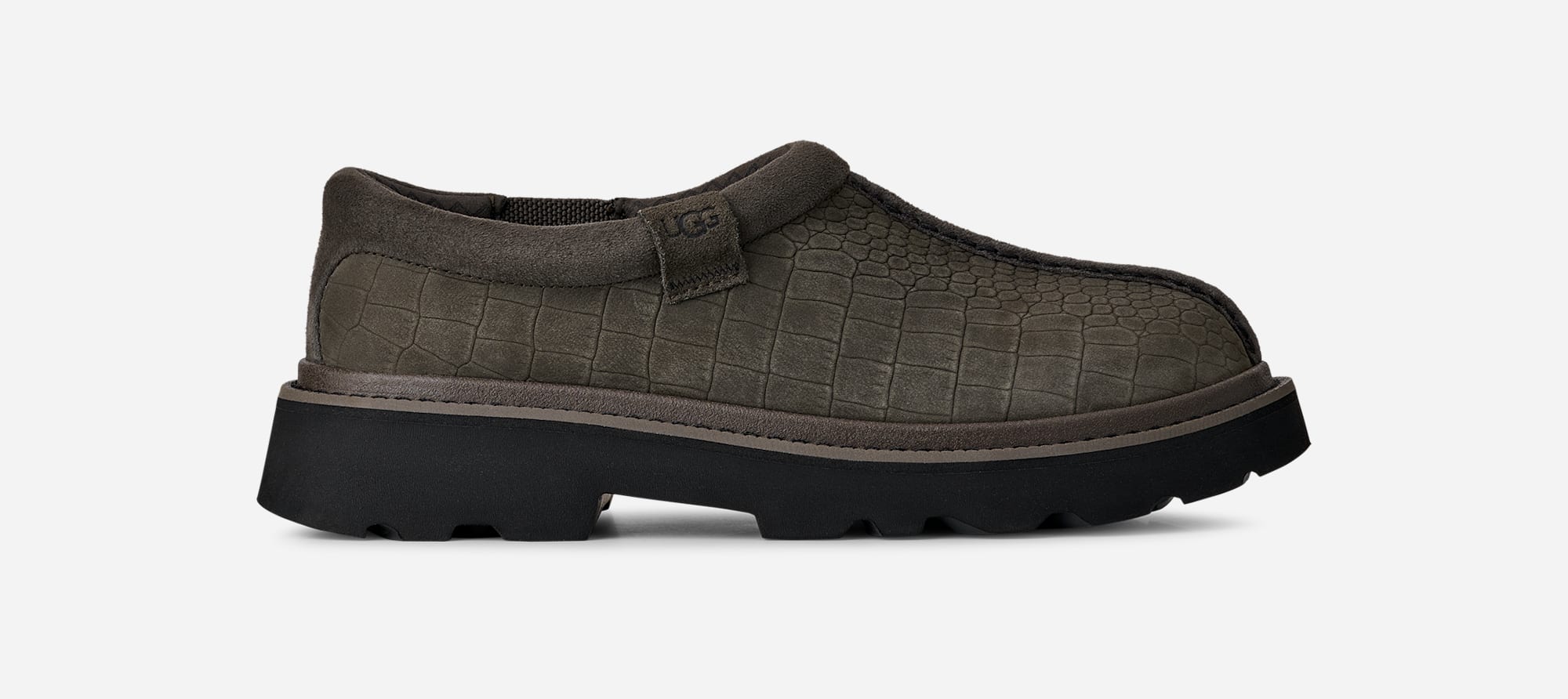 UGG® Tasman Lug Embossed in Dense Smoke