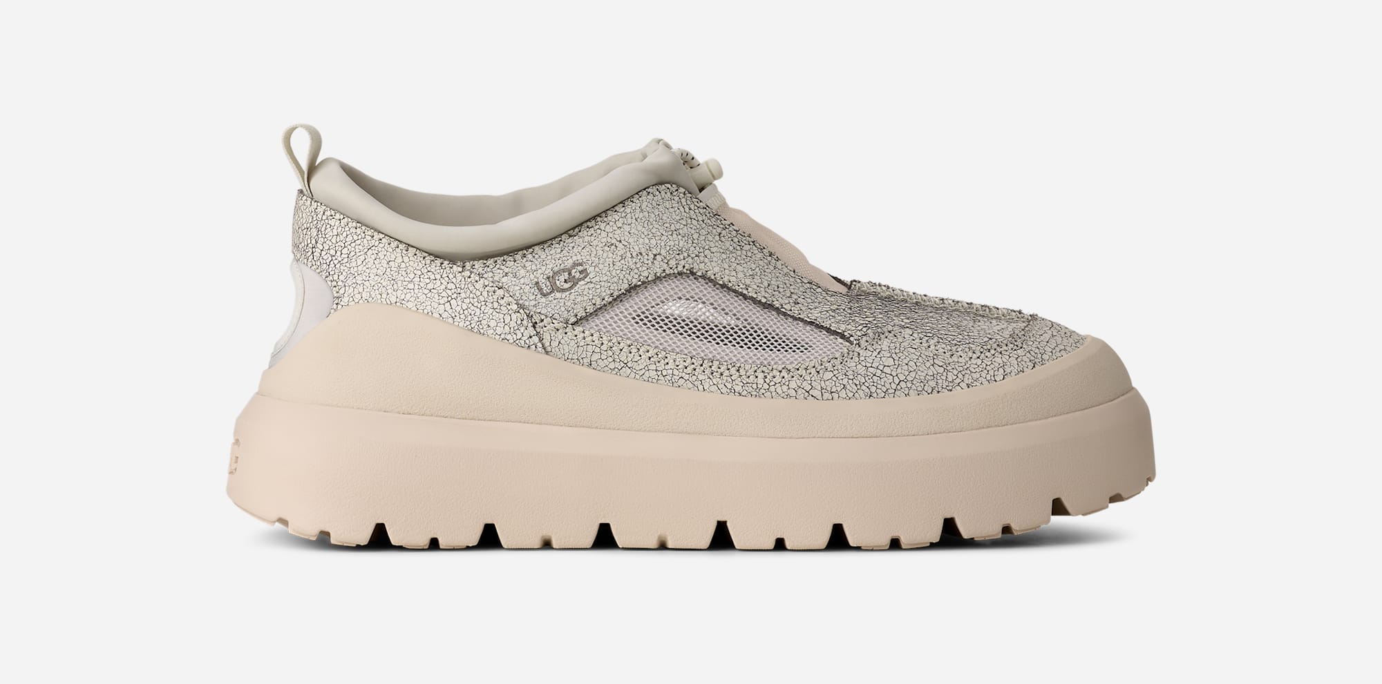 UGG® Heritage Utility Axoid Crackle Trainer in White