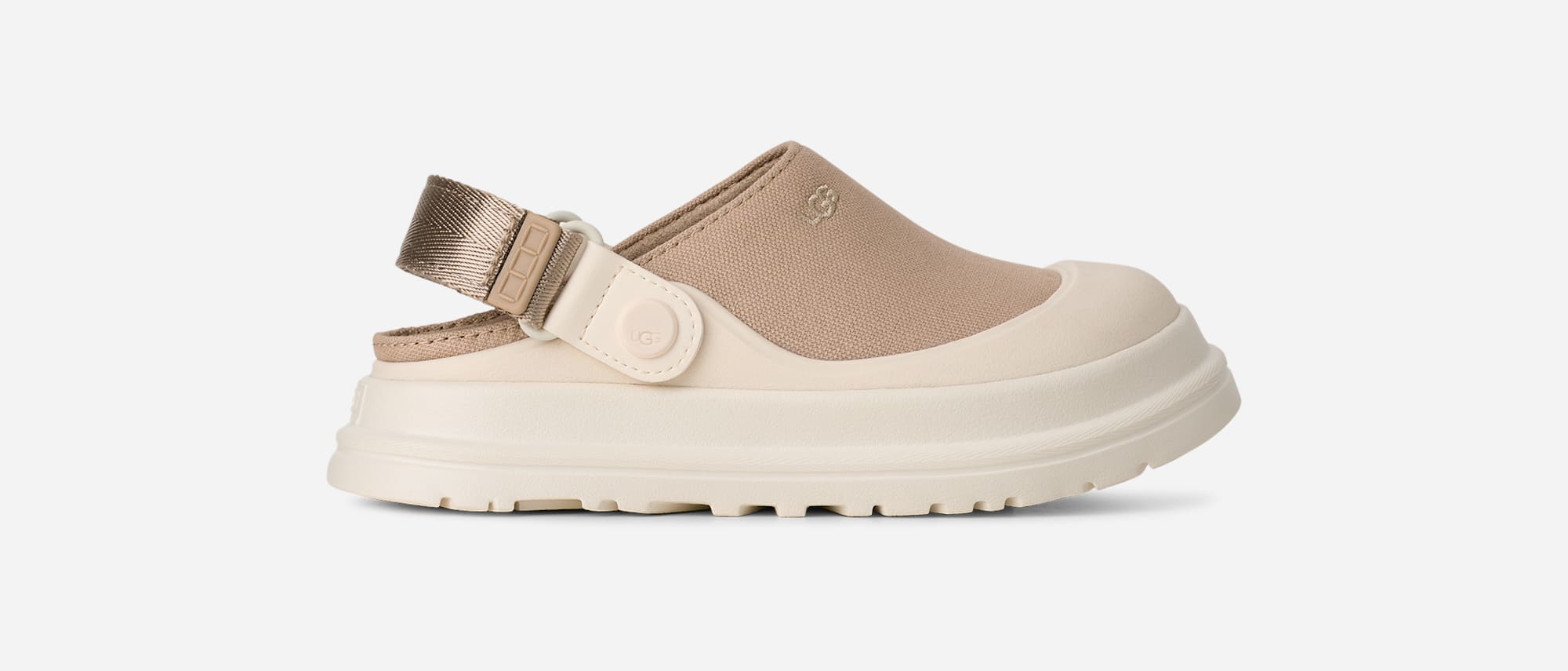 UGG® GoldenGlow Canvas Clog in Brown