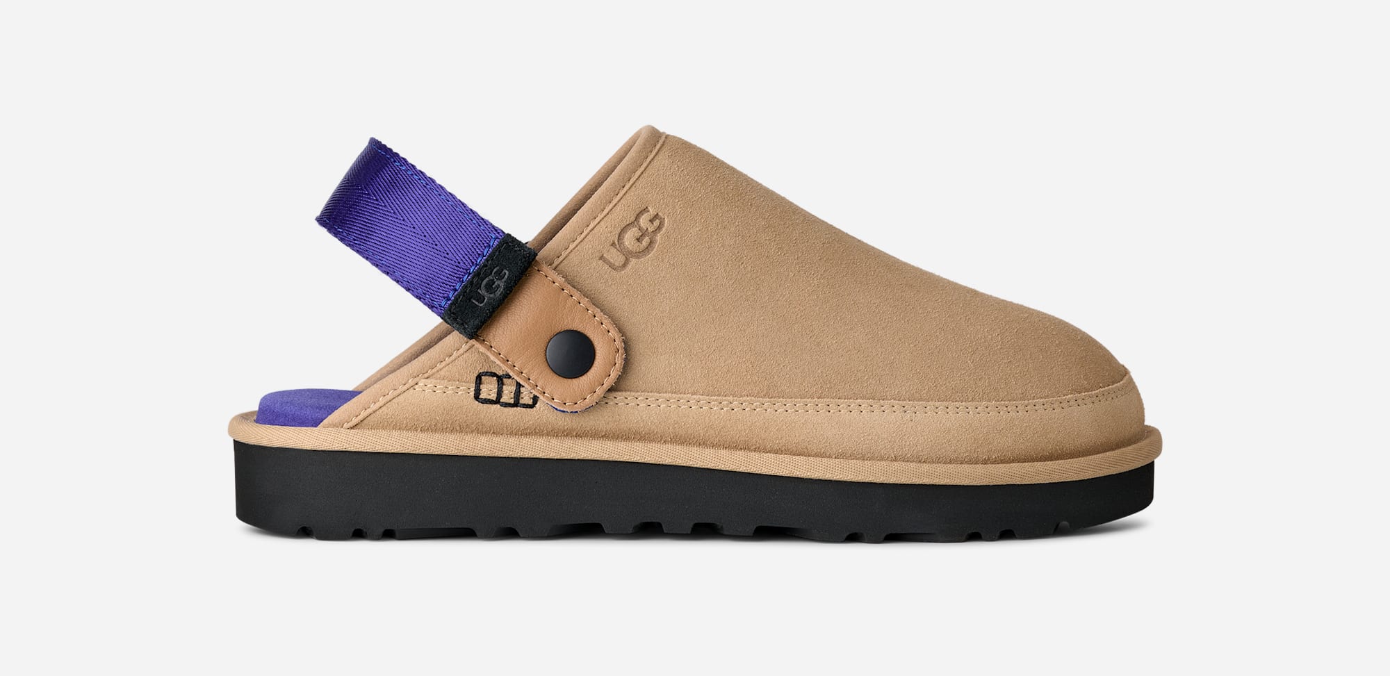 UGG® Goldencoast Clog II in Sand/Regal Blue