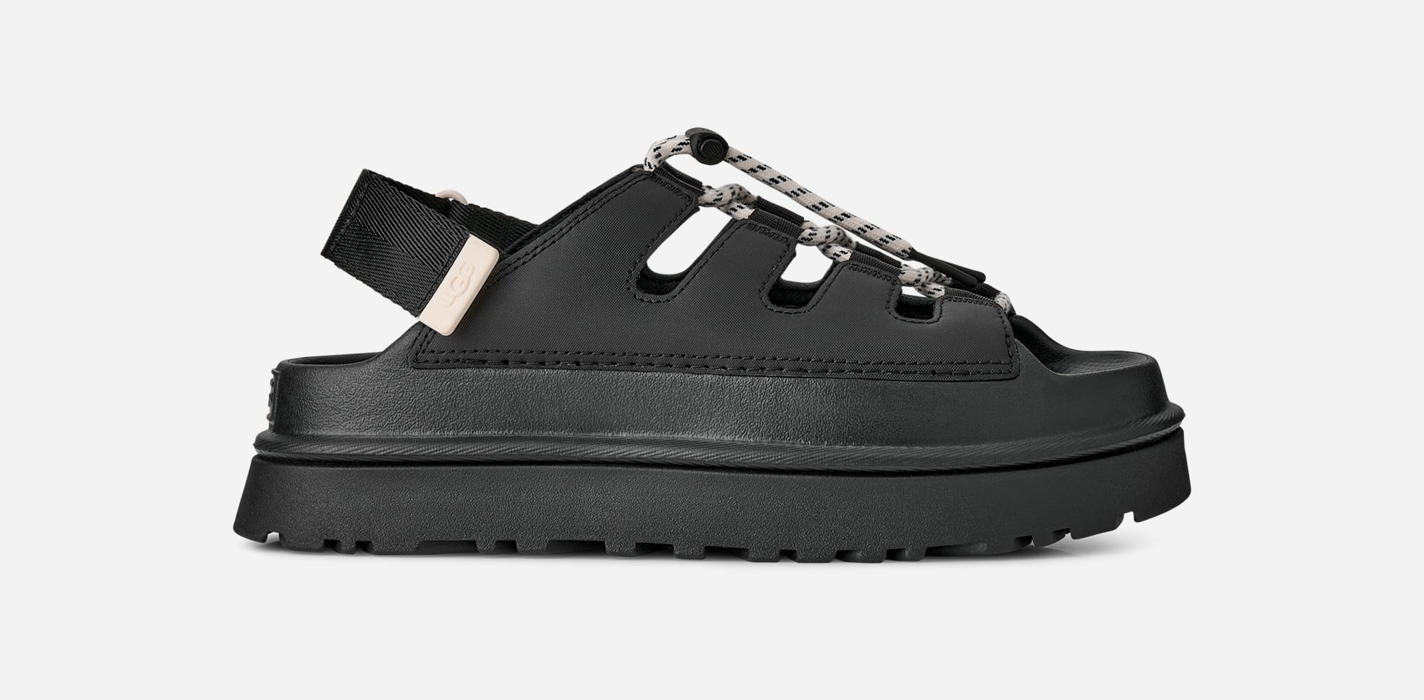 UGG® GoldenGlow Toggle Sandal in Black