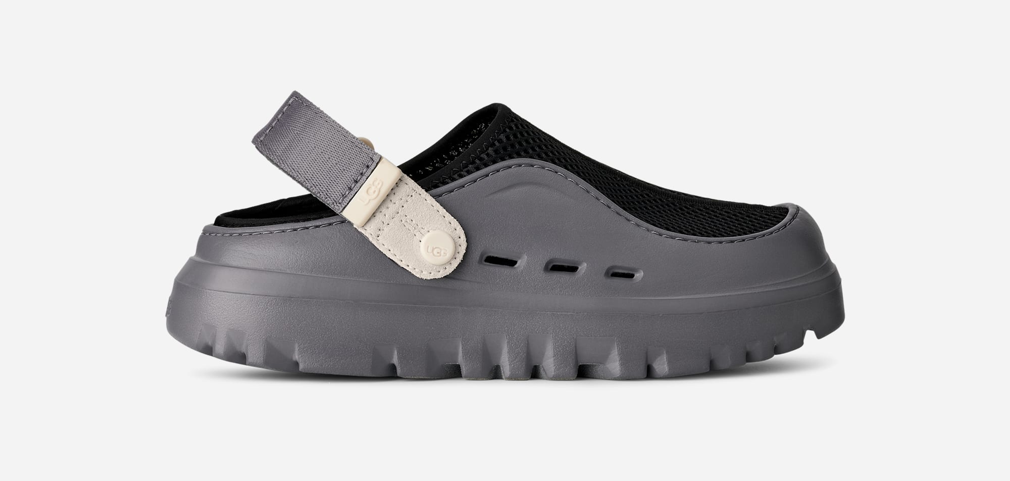 UGG® PeakMod Breathe Clog in Metal/Black/Jasmine