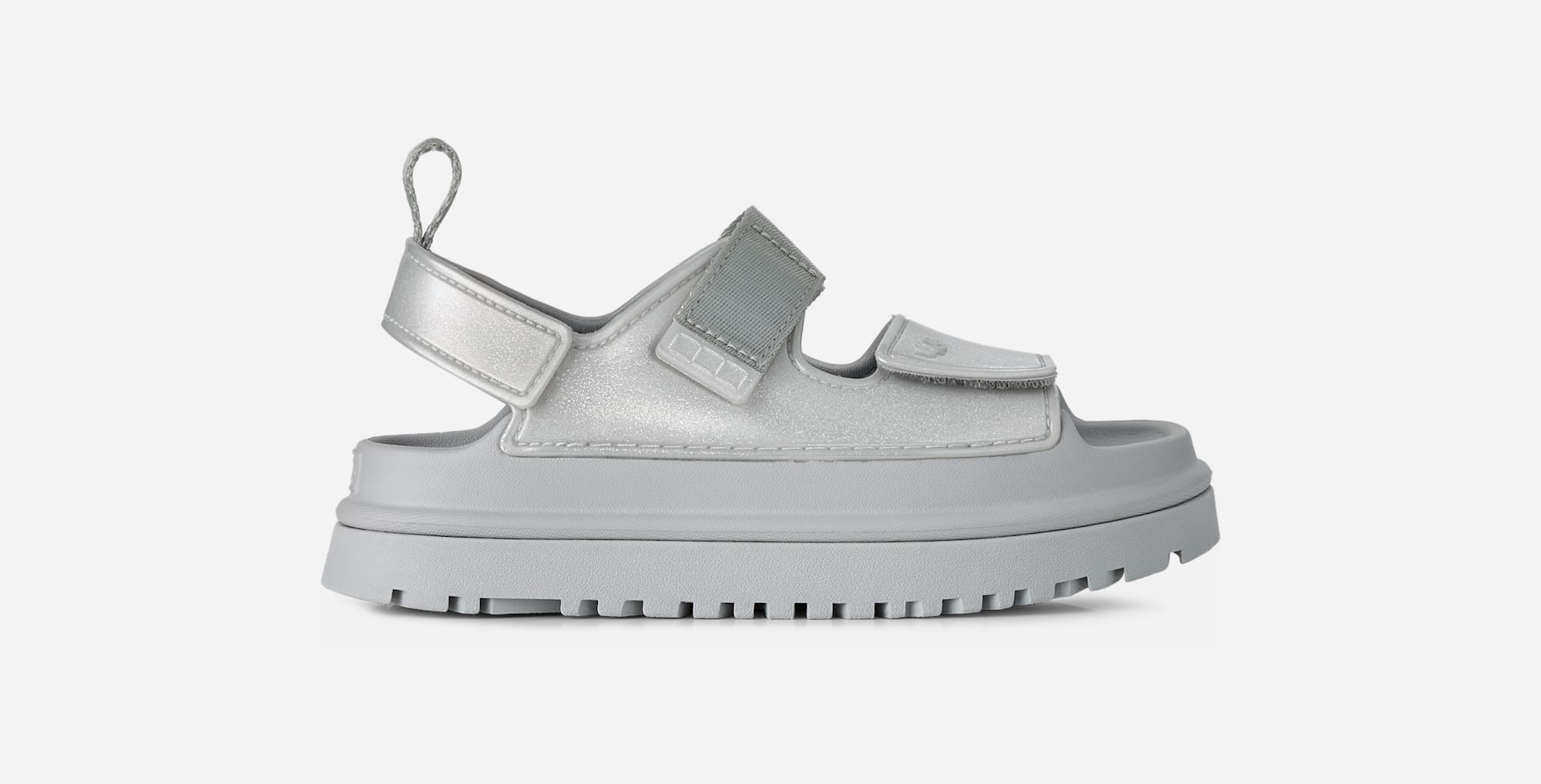 UGG® GoldenGlow Glossy Sparkles Sandal in Grey