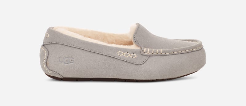 UGG Ansley Chaussons pour Femme in Light Grey, Taille 37, Cuir