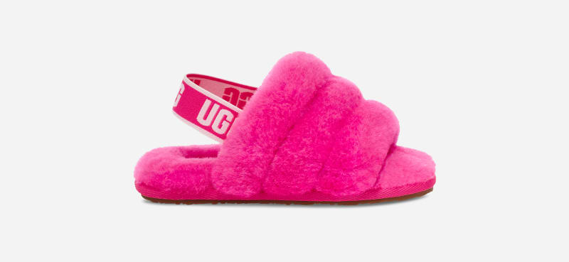 UGG Fluff Yeah Slide for Kids in Pink