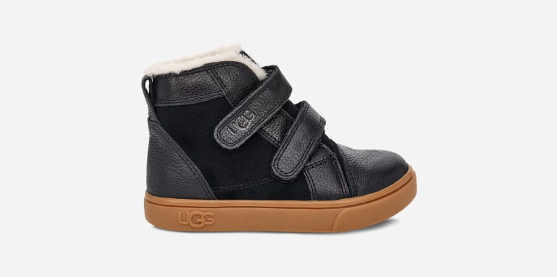 UGG Toddlers' Rennon II Leather/Suede Sneakers in Grey