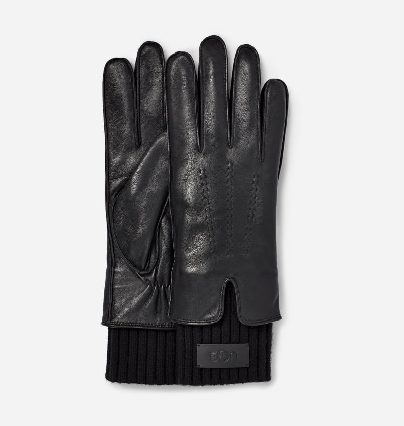 UGG® Leather Tech Knit Cuff Glove for Women