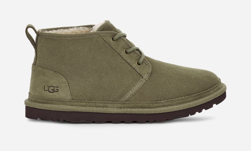 UGG Men's Neumel Leather Shoes Chukka Boots in Burnt Olive