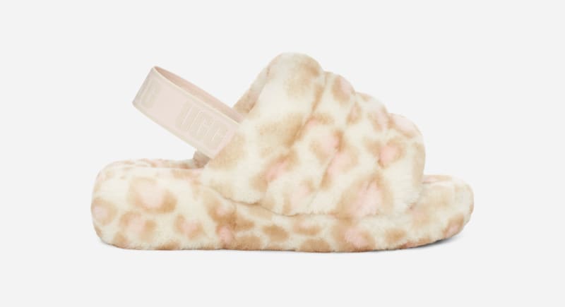UGG Fluff Yeah Panther Print Slide for Women