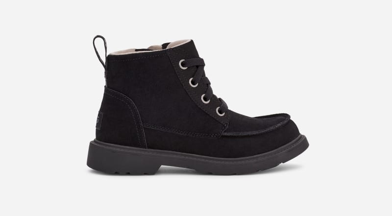 UGG Chelham Weather Boot for Kids in Black Suede