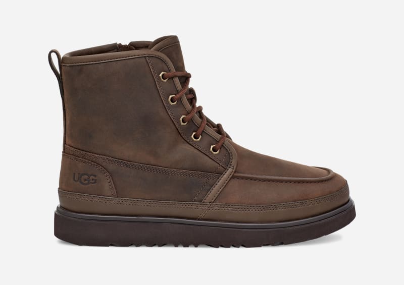 UGG Men's Neumel High Moc Weather Leather Classic Boots in Grizzly