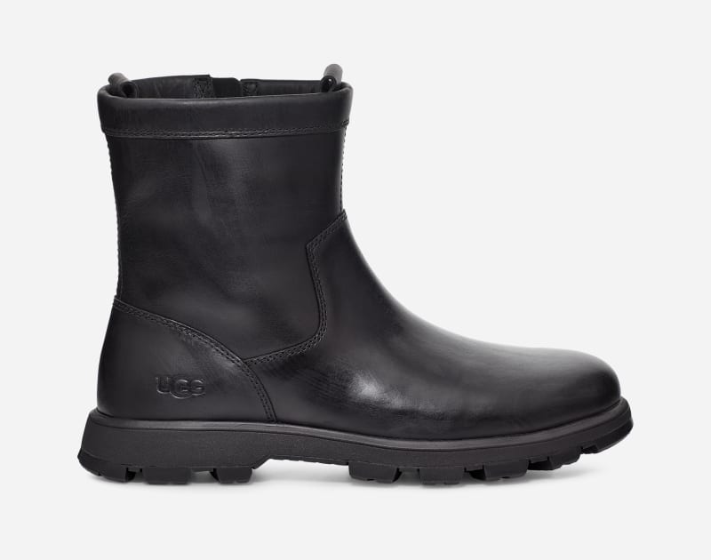 UGG Men's Kennen Leather Cold Weather Boots in Black Leather