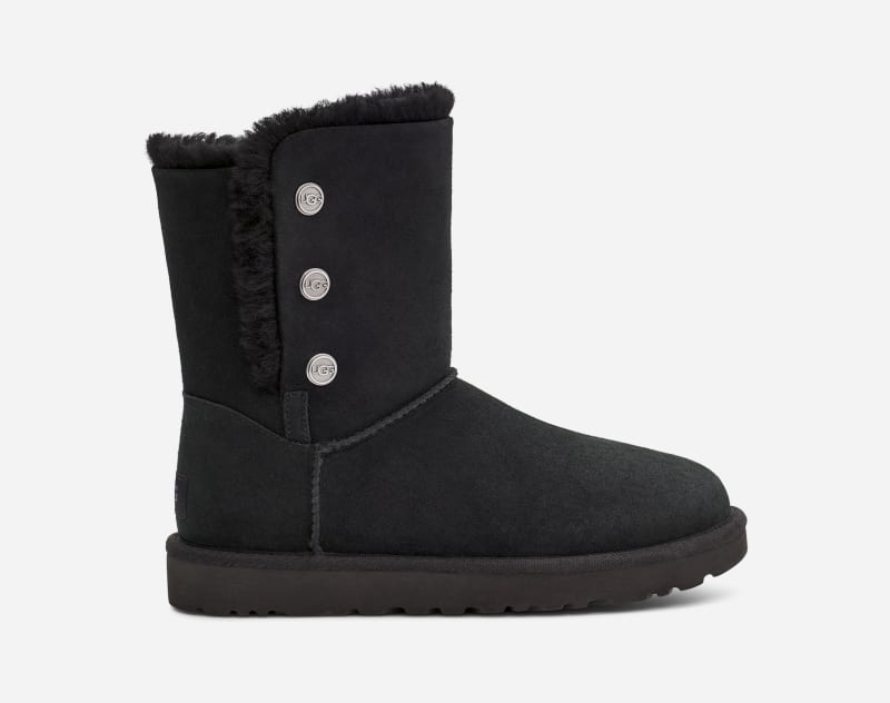 UGG Botte Bailey à pressions in Black, Taille 43, Cuir