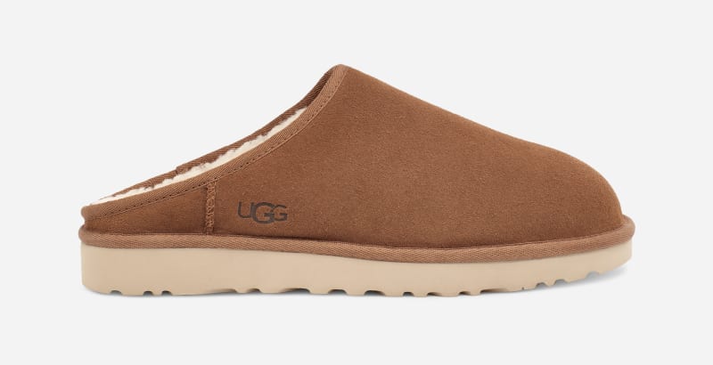 ugg classic slip-on pour homme | ugg ue in brown, taille 45, cuir