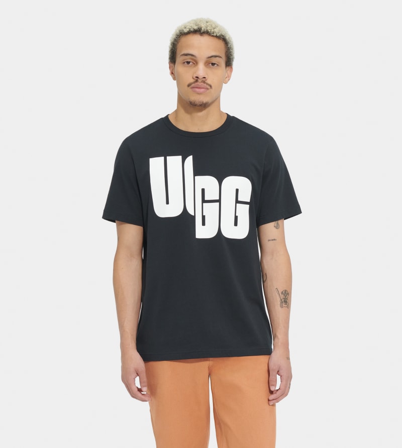 UGG W Oversized Logo T-Shirt Chopd in Black