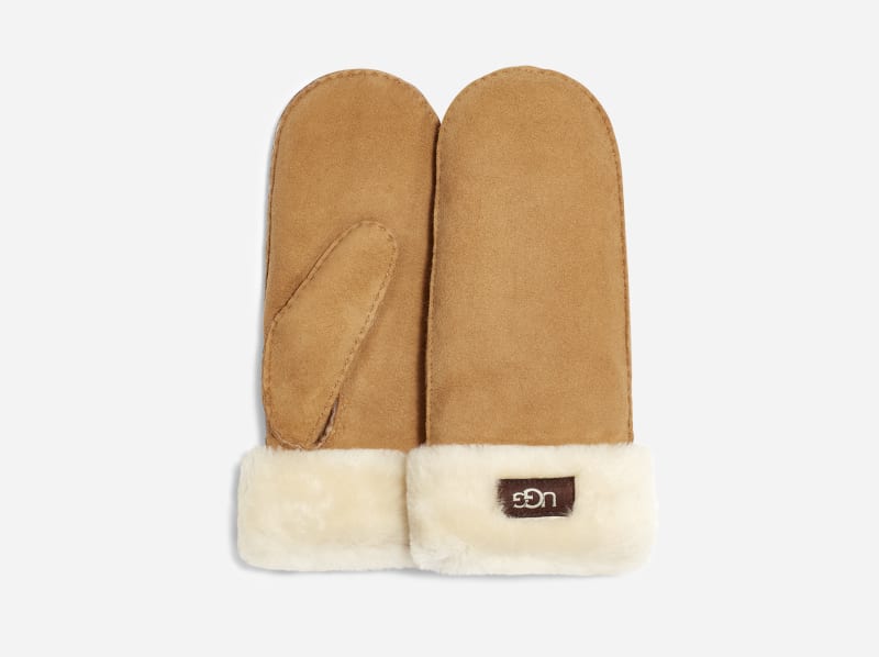UGG Sheepskin Mitten in Brown, Taille S/M, Shearling product