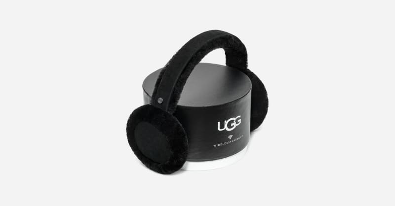 UGG Sheepskin Bluetooth Earmuff for Women in Black