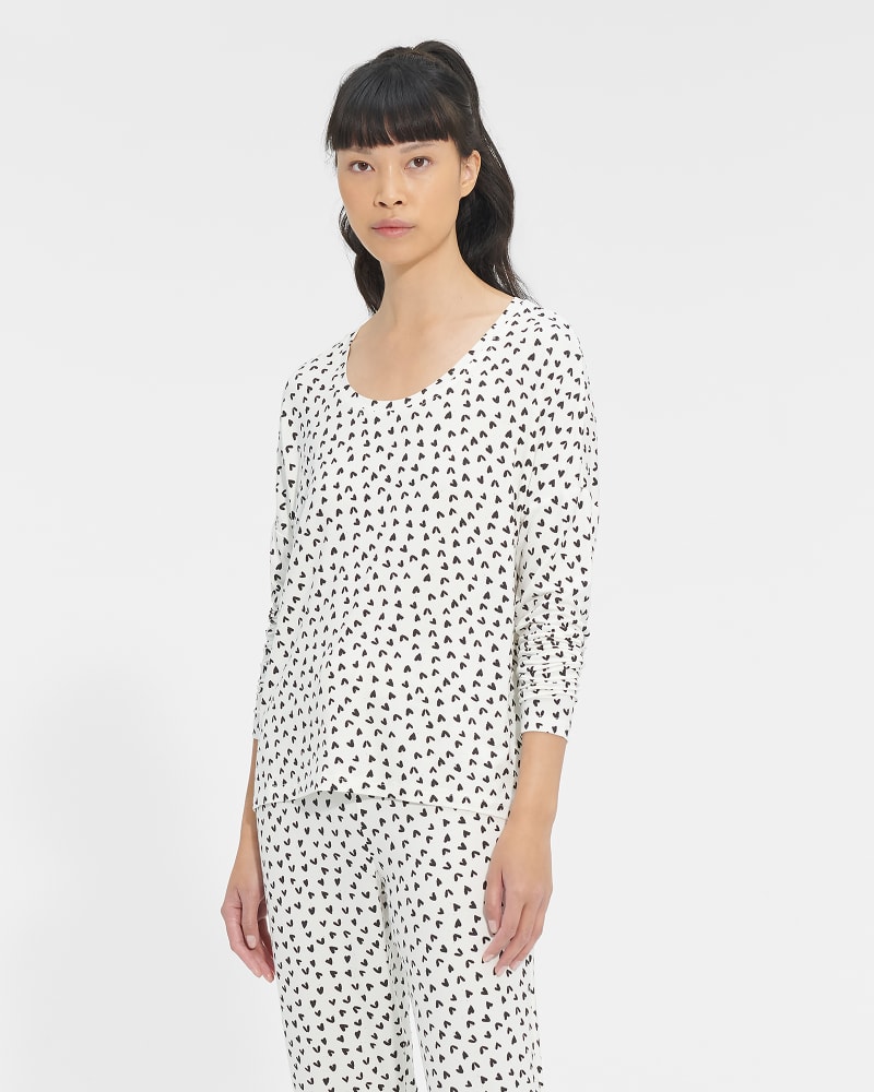 UGG Birgit Print Pyjama Set for Women in Cream Hearts