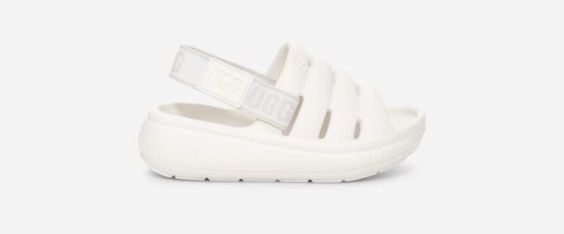 UGG Toddlers' Sport Yeah Eva Sandals in Bright White