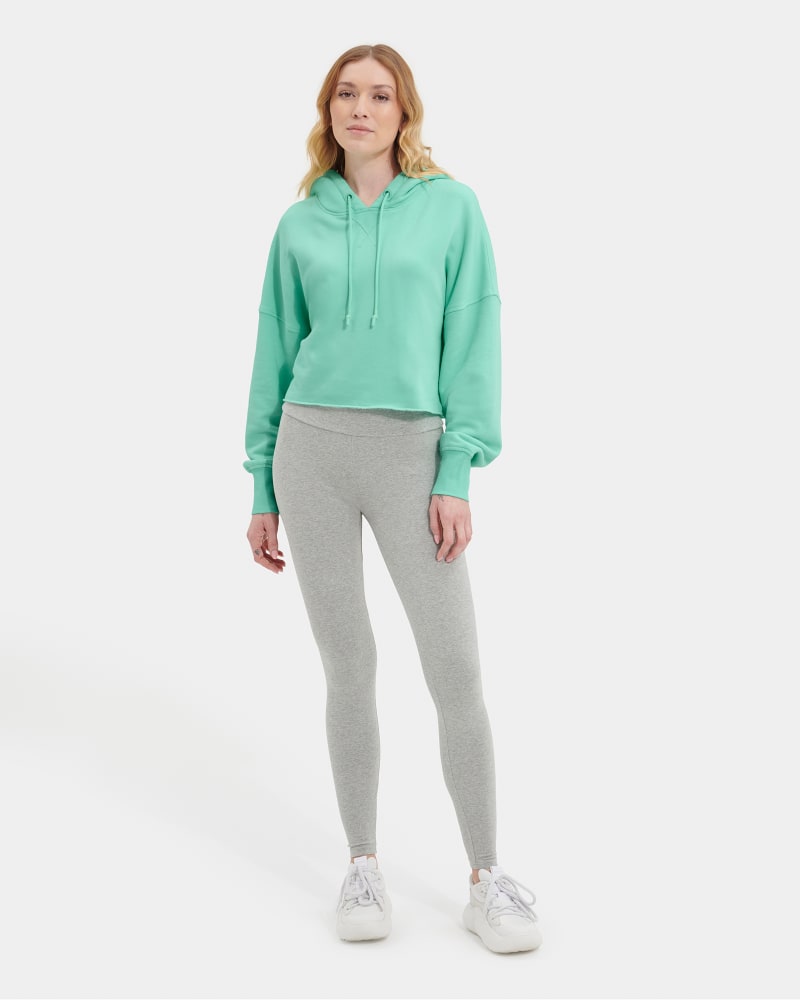 UGG Keira Cropped Hoodie for Women in Pale Emerald