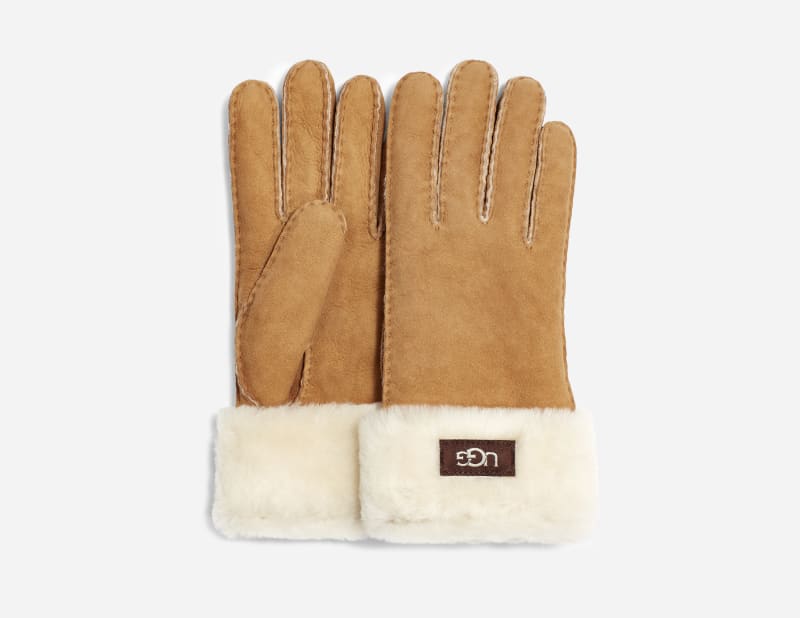 Ugg W Sheepskin Turn Cuff-handschoenen in Brown  Other