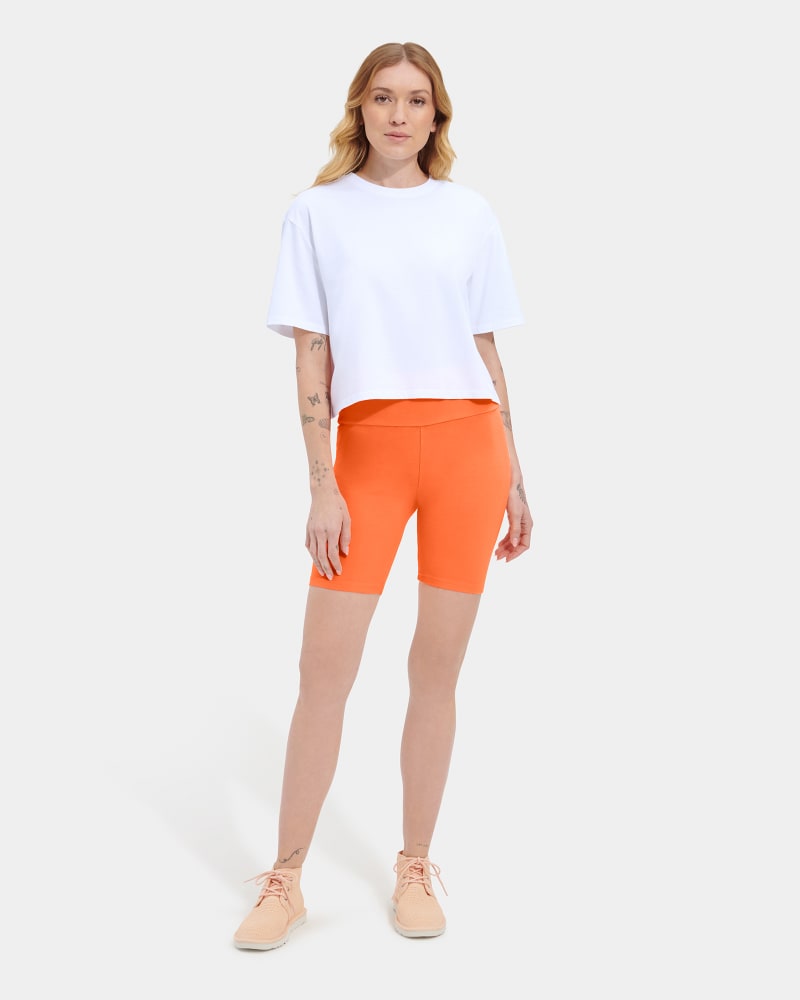 UGG Women's Rilynn Biker Short Cotton Blend Shorts in Orange Sherbert