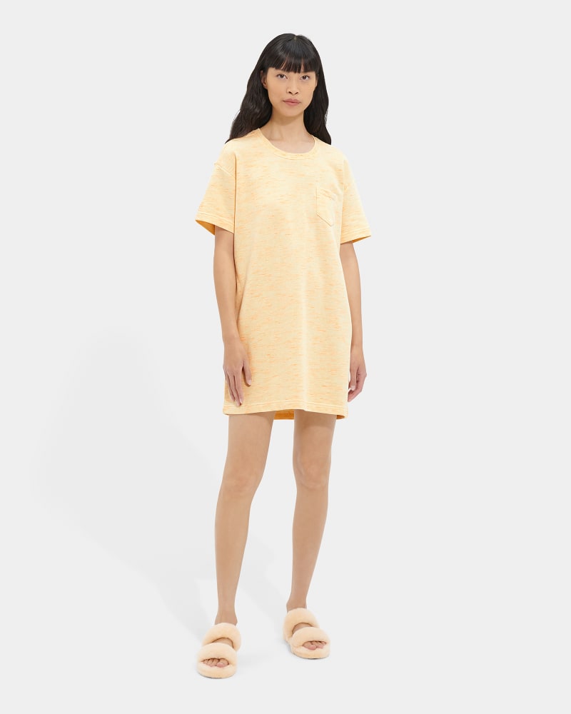 UGG Nadia T Shirt Dress for Women in Yellow Neon Melange