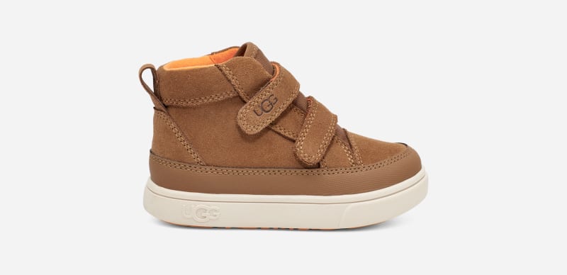 UGG Toddlers' Rennon II Weather Suede Sneakers in Chestnut