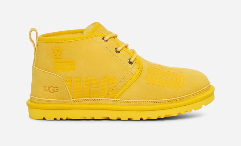 UGG Men's Neumel Scatter Graphic Suede Classic Boots in Canary