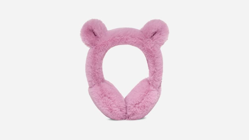 UGG Faux Fur Earmuff for Kids in Rose
