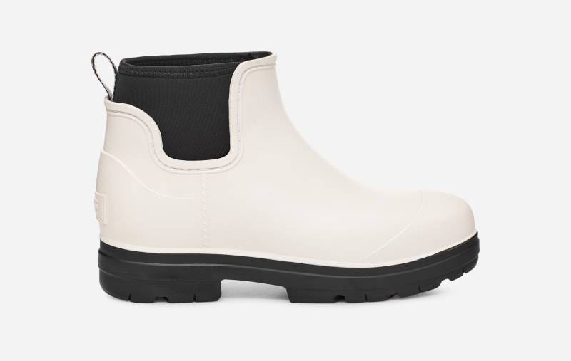 UGG Women's Droplet Synthetic/Textile Rain Boots in White