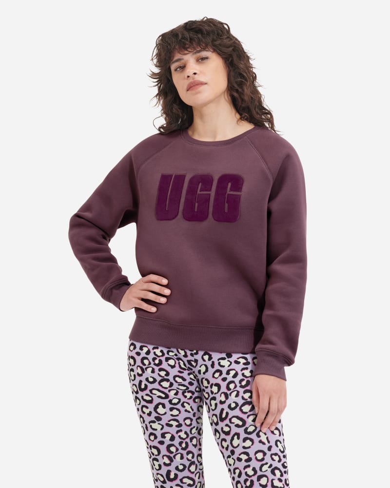 UGG Madeline Fuzzy Logo Crewneck Top for Women