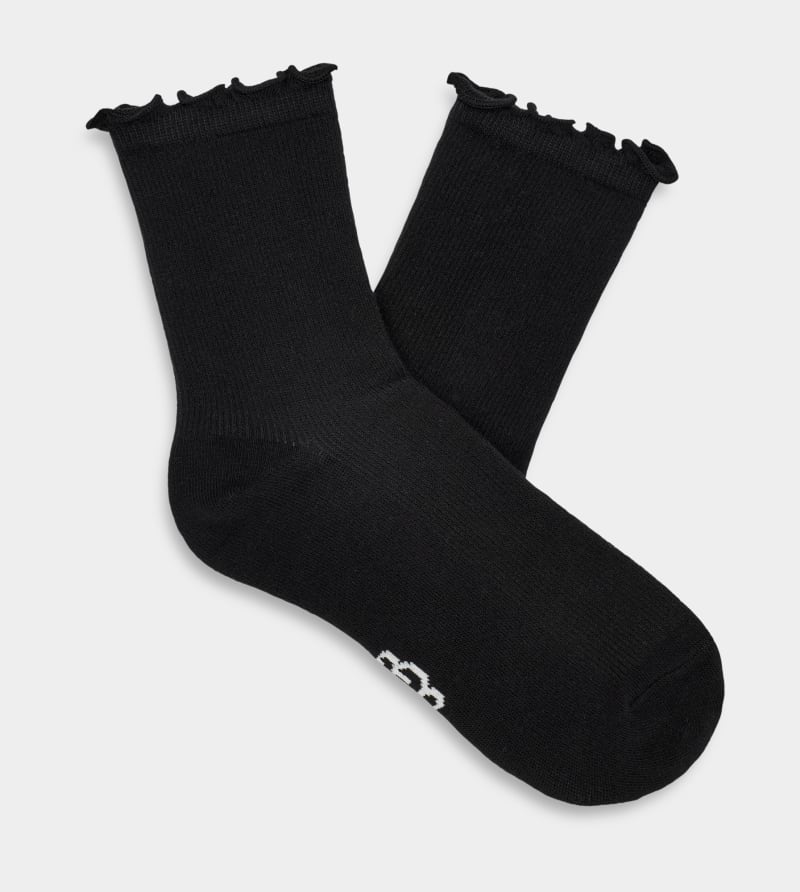 UGG Karsyn Lettuce Edge-sokken voor dames | UGG EU in Black