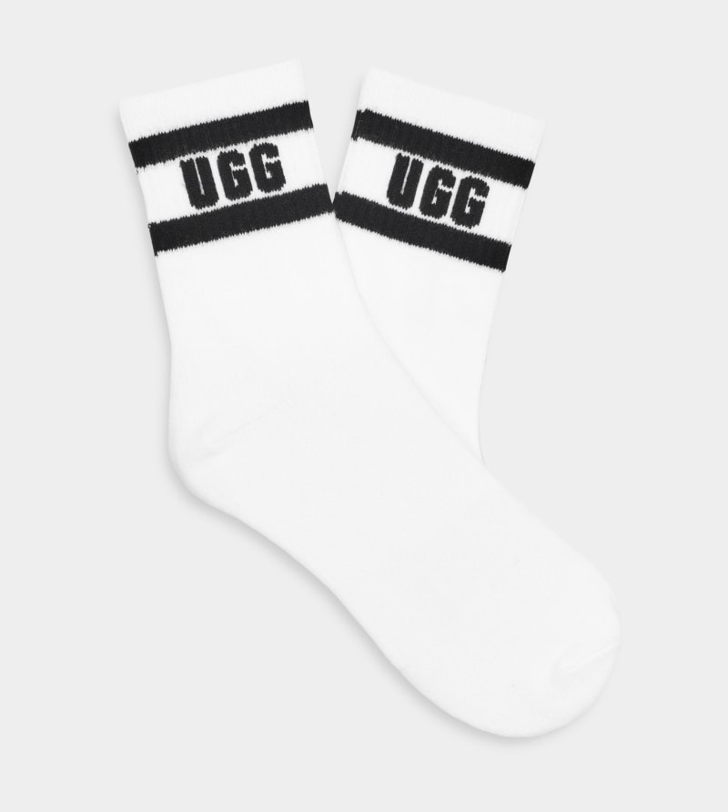 UGG Dierson Logo-kwartsokken voor dames | UGG EU in White