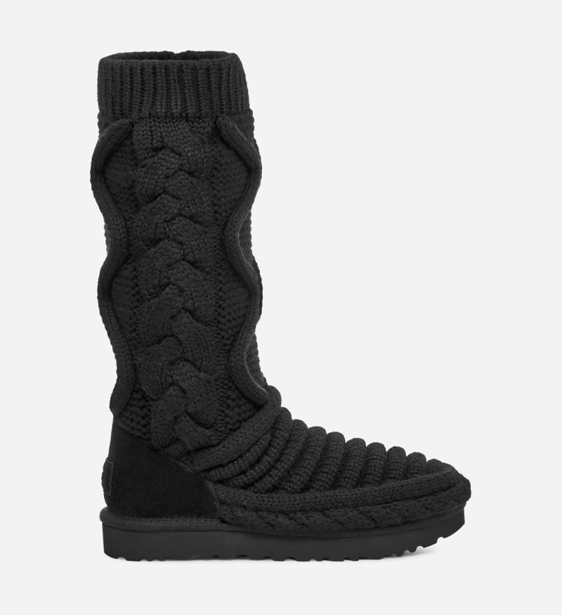 UGG Classic Tall Chunky Knit Boot for Women in Black