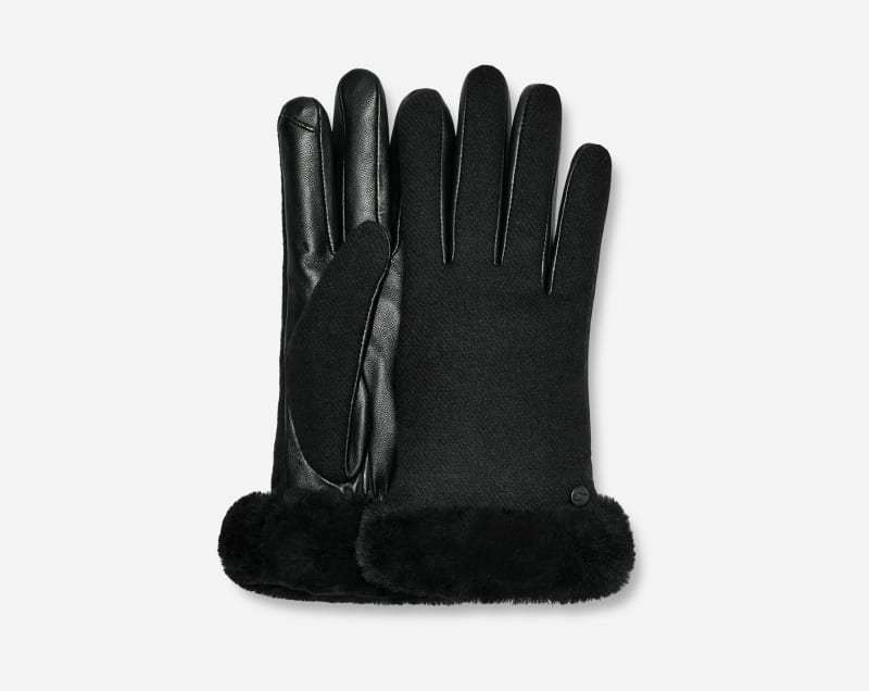 UGG Fabric Leather Shorty Glove for Women