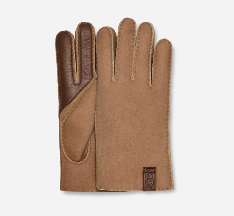 UGG Whipstitch Sheepskin Glove for Men in Brown