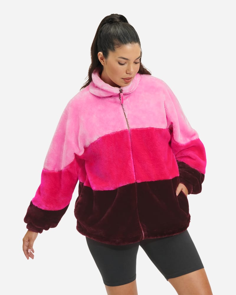 UGG Elaina Faux Fur Jacket for Women in Daydream Multi