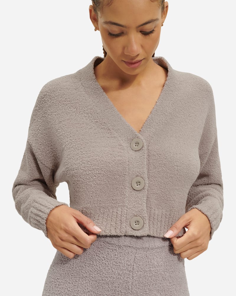 UGG® Nyomi-vest voor Dames in Grey, Maat S, Polyestermix