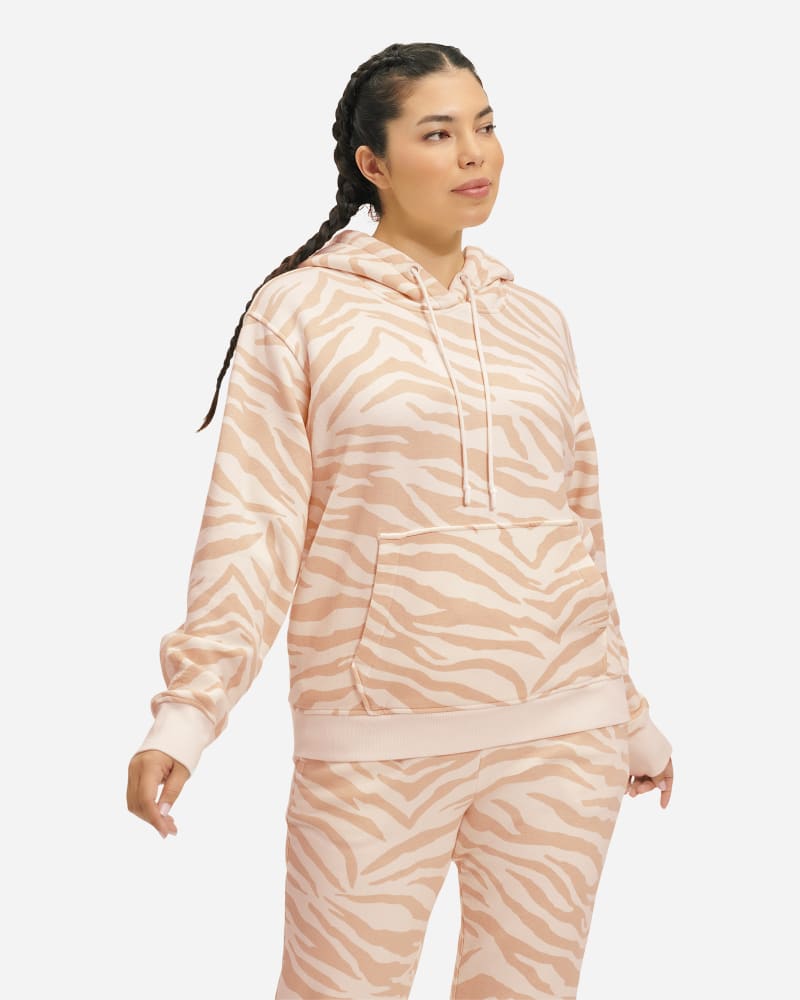UGG Tatiana Zebra Hoodie for Women in White Zebra