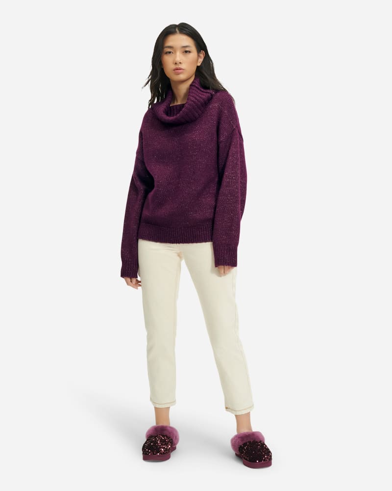 UGG Lylah Rollneck Sweater for Women in Deep Plum