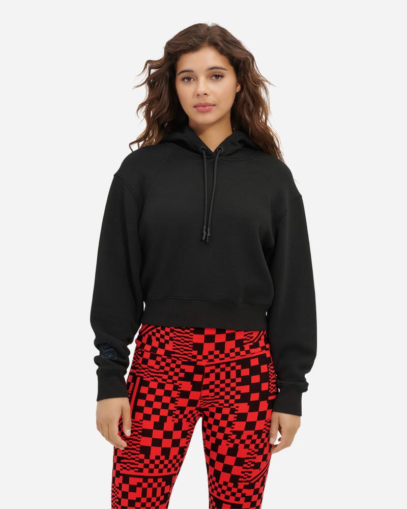UGG Mallory Cropped Hoodie for Women in Black