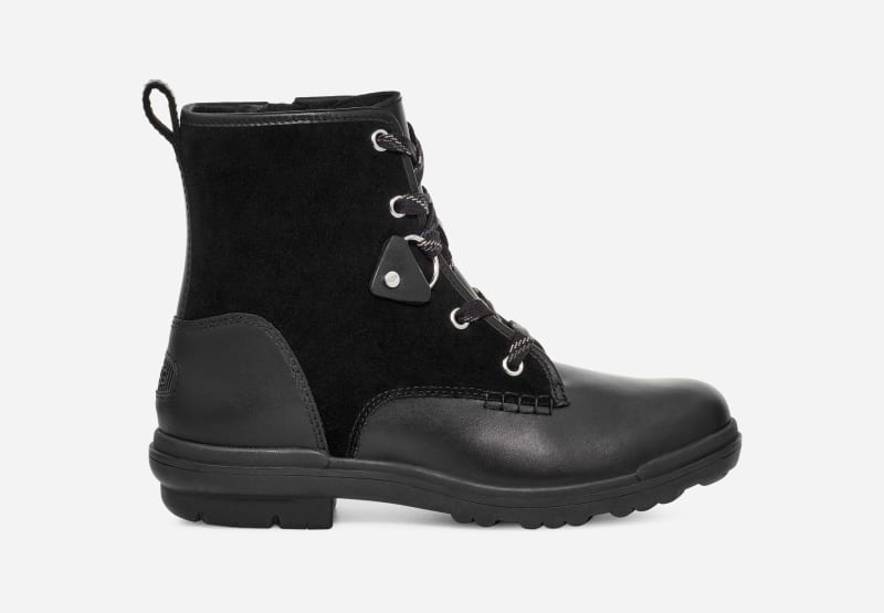 UGG Women's Hapsburg Hiker Leather/Suede Boots in Black
